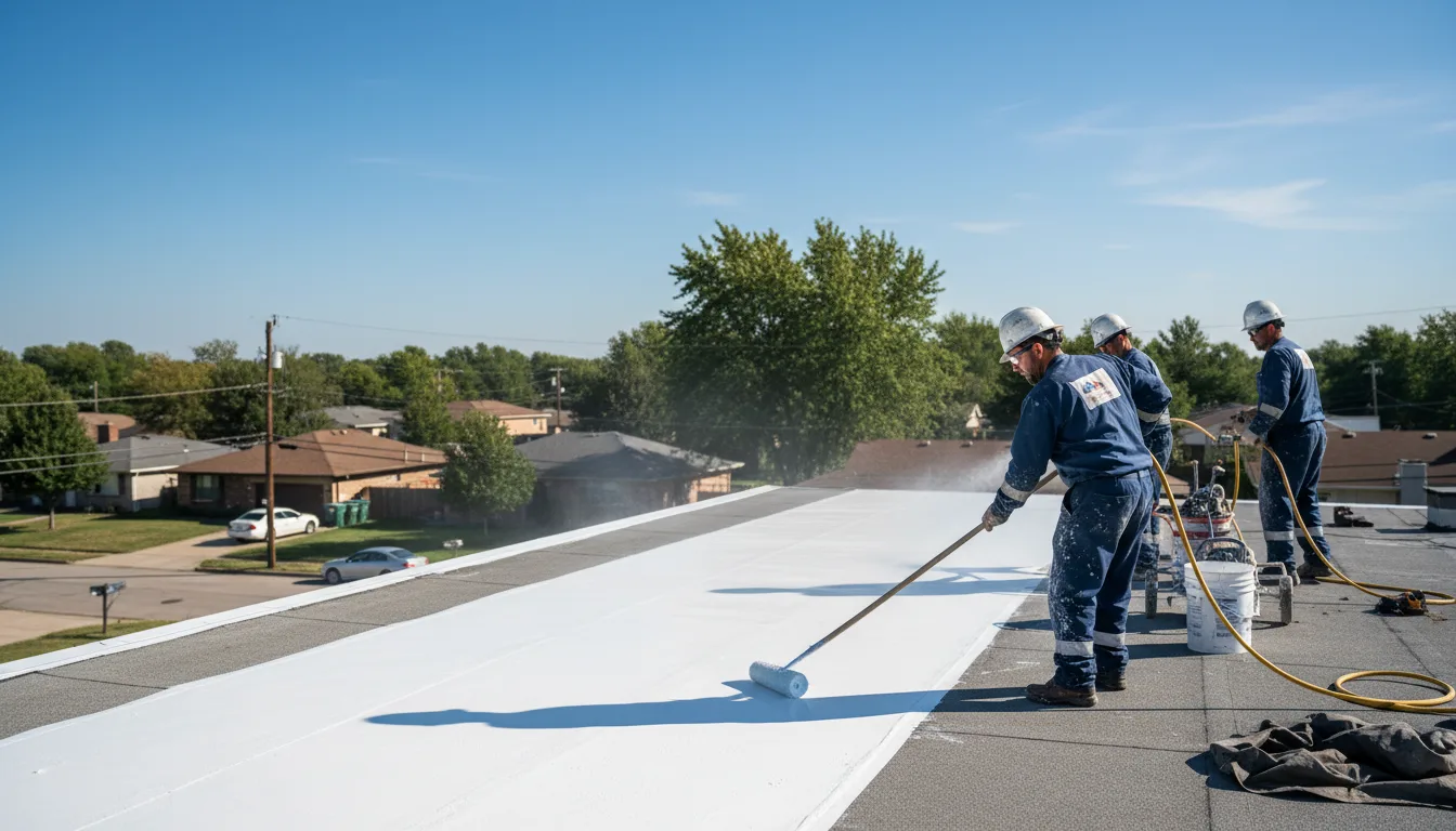 Commercial roof coating in Webster, TX near me